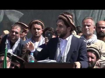 سخنرانی احمد مسعود در همایش تجدید پیمان با آرمان‌های قهرمان ملی افغانستان